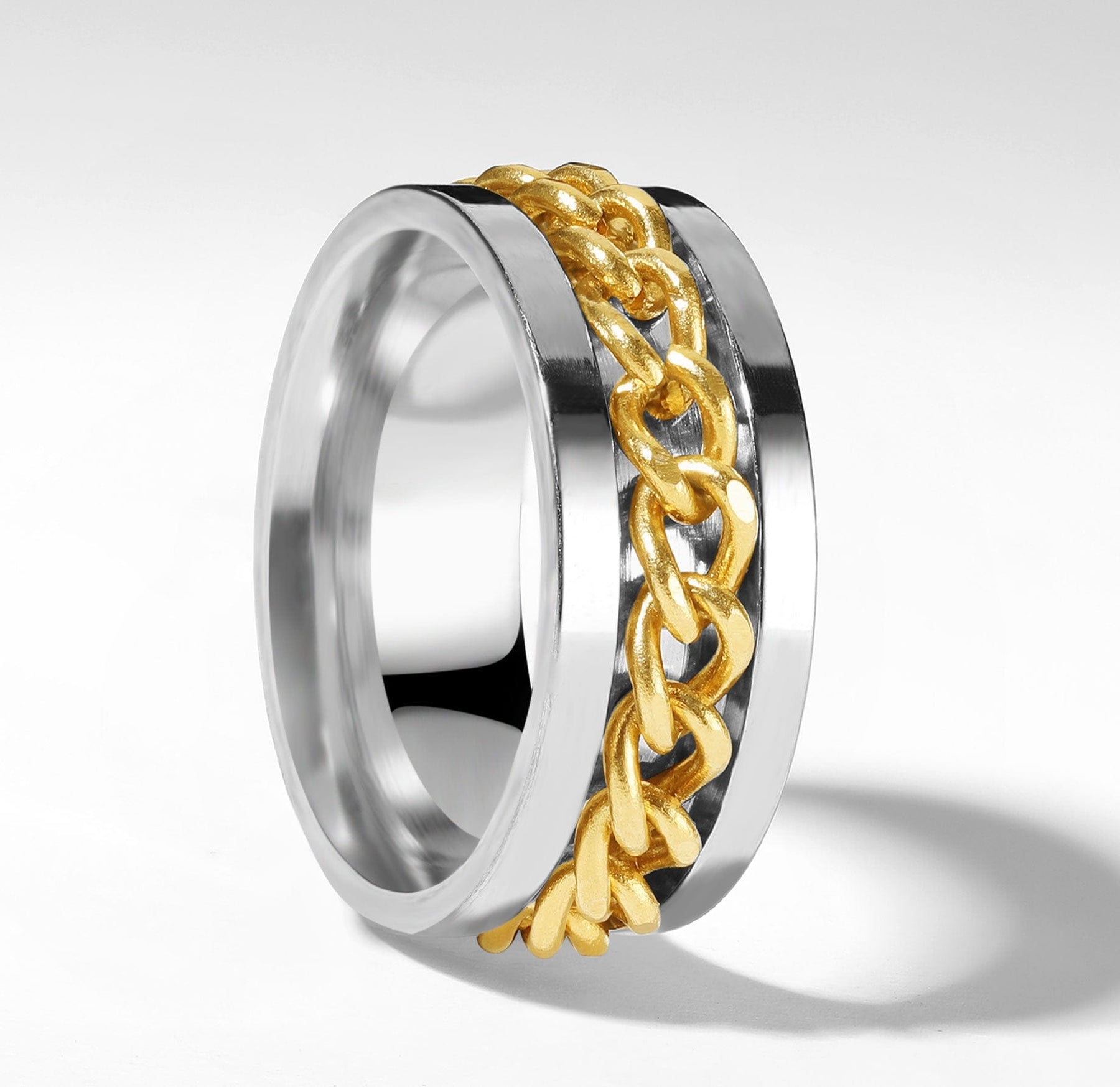Anel Cuban Link Rotativo