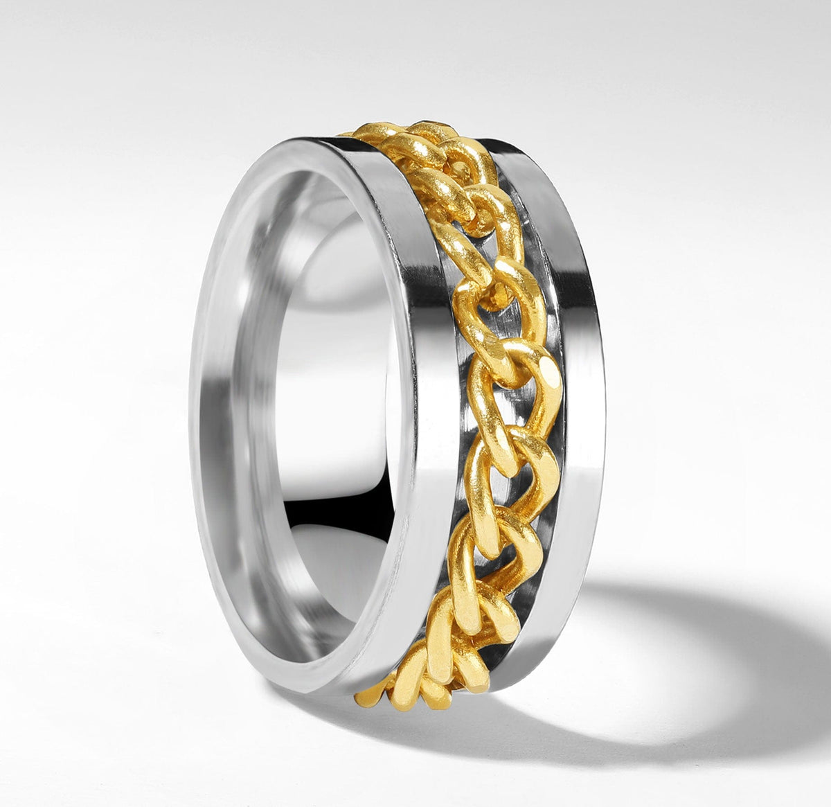 Anel Cuban Link Rotativo